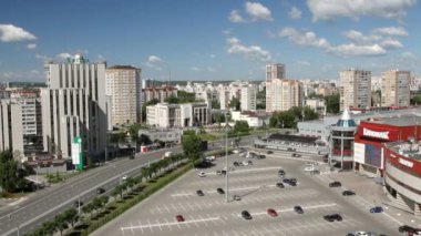 Kazan, Tataristan, Rusya Federasyonu - 21 Haziran 2018: Şehir panoraması