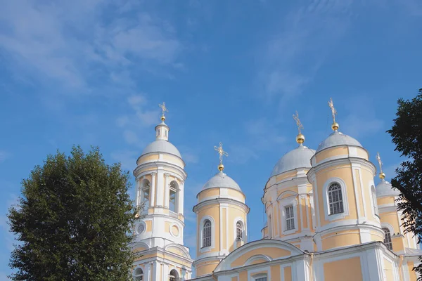 Klocktornet Och Kupoler Vladimir Katedralen Sankt Petersburg Ryssland — Stockfoto