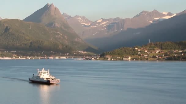 Storfjord Stranda Norvegia — Video Stock