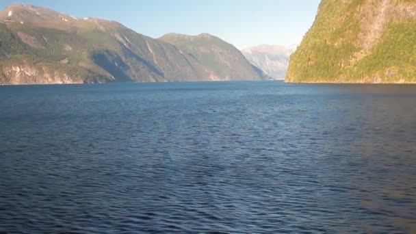 Ústech Storfjordu Stranda Norsko — Stock video