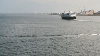 Liner koyar dışarı için deniz gezisi. Kopenhag, Danimarka