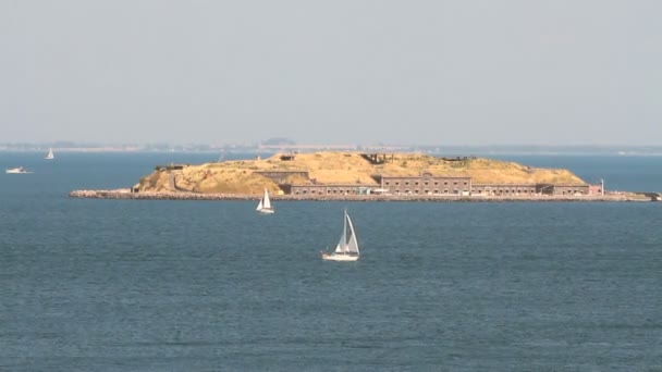 Fort Havet Middelgrundsfortet Köpenhamn Danmark — Stockvideo