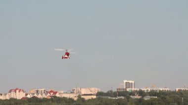 Ortalama nakliye helikopteri Pilotaj. Kazan, Tataristan, Rusya Federasyonu