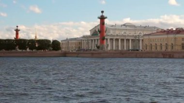Nehir, tükürmek Vasilyevsky Adası çıkabilir. St. Petersburg, Rusya Federasyonu