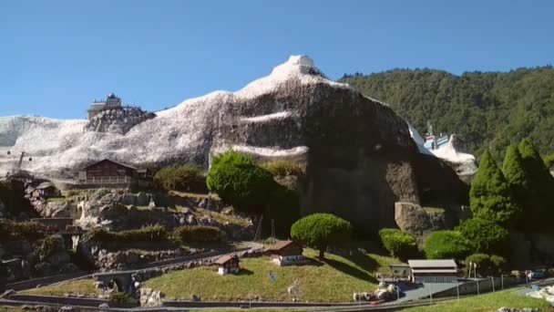 Parken Miniatyrer Melide Schweiz — Stockvideo