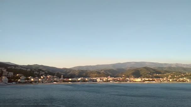 海海岸 奥比索拉玛里纳 萨沃纳 意大利 — 图库视频影像