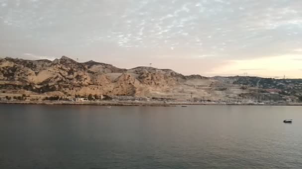 Mountainous Sea Coast Rio Marseille France — Stock Video