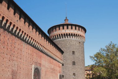 Sforza Kalesi, Carmine Kulesi. Milan, Lombardiya, İtalya