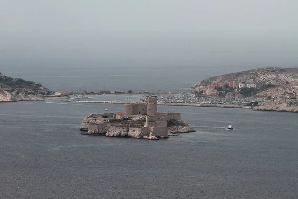 Fort Het Eiland Zee Marseille Frankrijk — Stockfoto