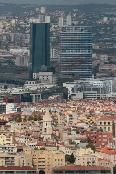 Contrastes Arquitectónicos Marsella Francia —  Fotos de Stock