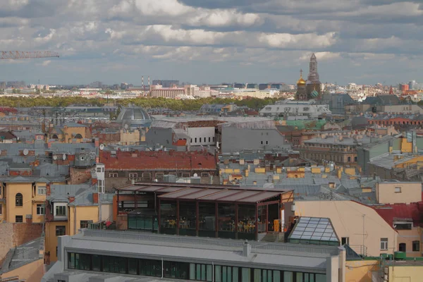 Cafe Restaurant Roof City Petersburg Russia — Stock Photo, Image