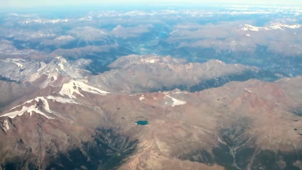 Luchtfoto Ruggen Wolken Aan Horizon Oostenrijk — Stockvideo