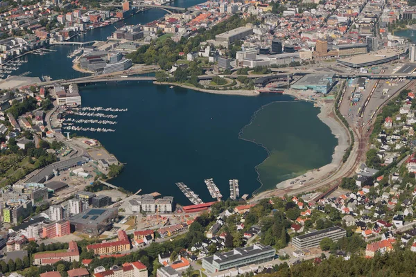 Zatoka Puddefjord Bergen Norwegia — Zdjęcie stockowe