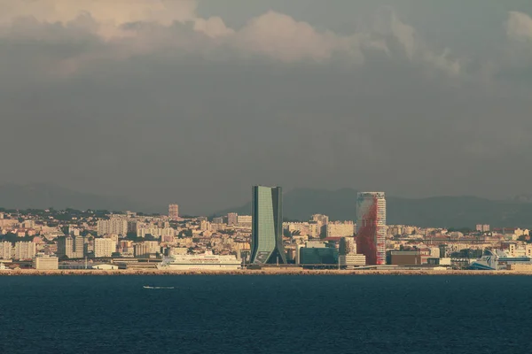 Marsylia Francja Września 2018 Port Miasto Wybrzeżu Morza — Zdjęcie stockowe