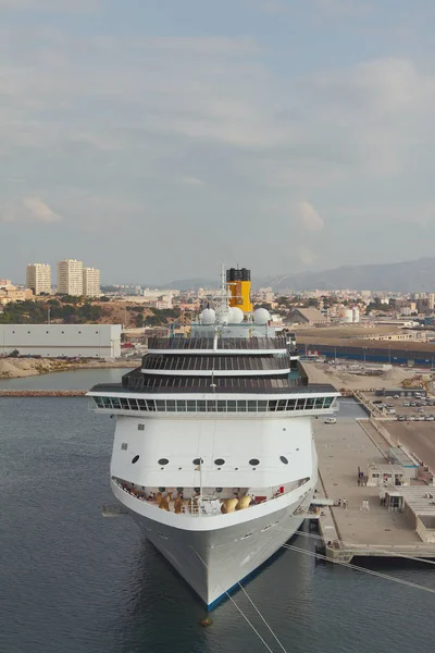 Cruise Liner Parking Port Marseille France — Stock Photo, Image