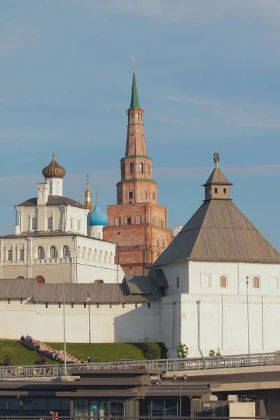 Pałacu Kościoła Suyumbike Tower Wieży Taynitsky Kazan Federacja Rosyjska — Zdjęcie stockowe