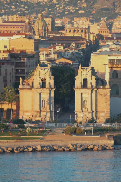 Ortaçağ Şehir Kapısı Porta Felice Palermo Talya — Stok fotoğraf