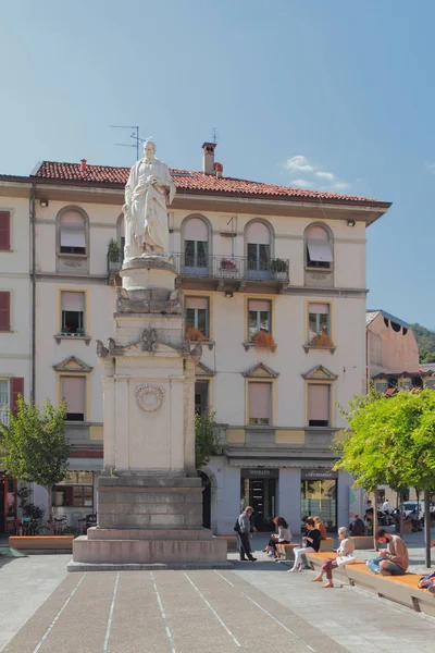 Como Itália Setembro 2018 Alessandro Volta Square — Fotografia de Stock