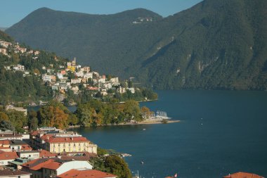 Şehir, göl ve dağlar. Lugano, Isviçre
