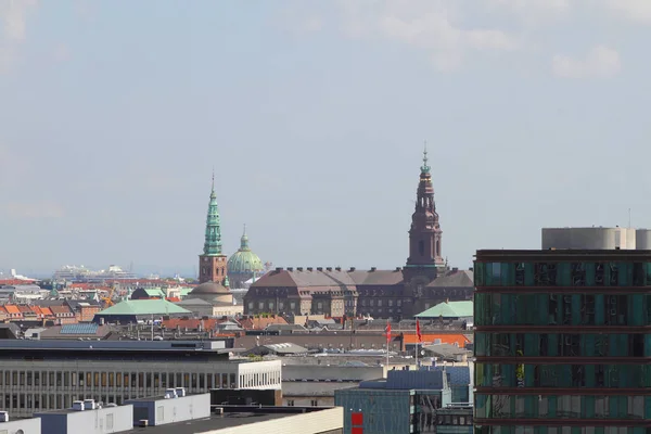 Köpenhamn Danmark Jun 2012 Staden Tak Och Torn — Stockfoto