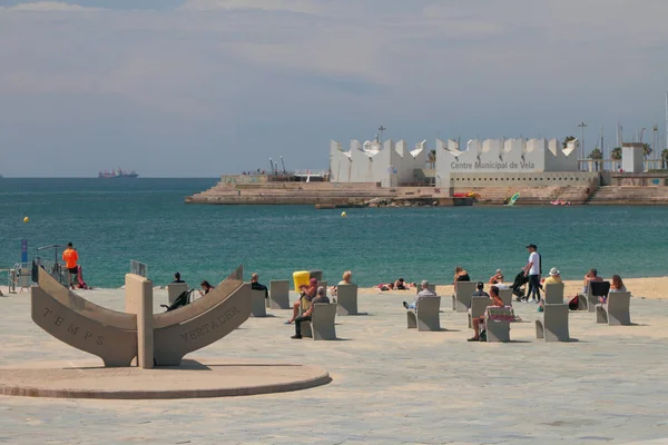 Barcelona Spain Jun 2019 Relax Zone Sea Coast — Stock Photo, Image