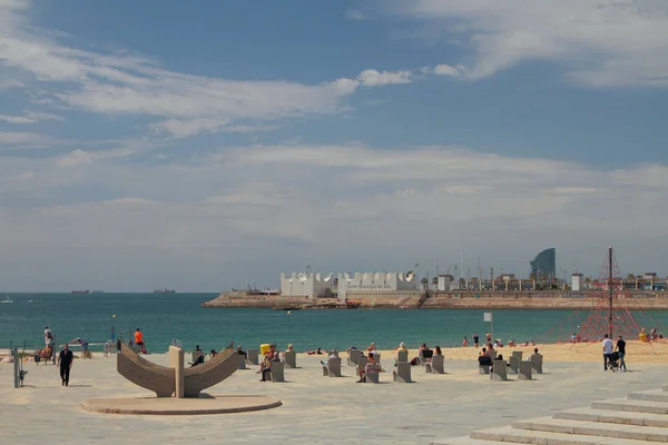 Barcelona España Jun 2019 Zona Recreo Playa —  Fotos de Stock