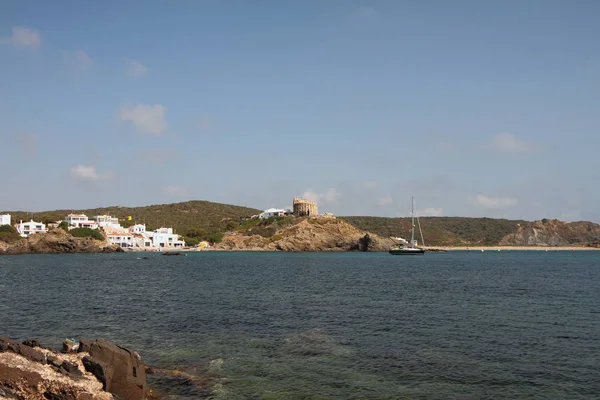 Körfez Cala Mesquida Mahon Menorca Spanya — Stok fotoğraf