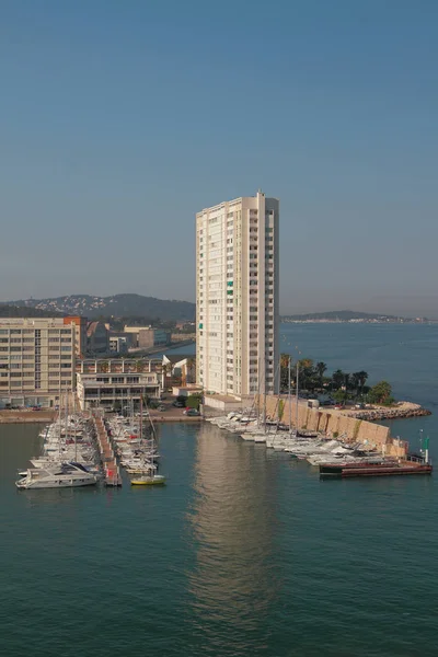 Ciudad Puerto Deportivo Costa Del Mar Toulon Francia —  Fotos de Stock