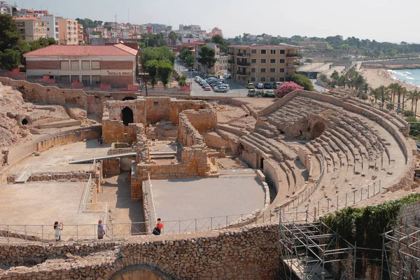 Tarragona Spain Jul 2019 Roman Amphitheater Stock Image