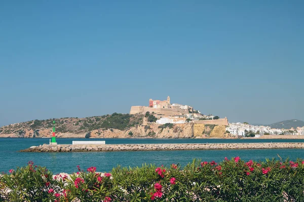 Sea Bay Antik Kale Şehri Biza Spanya — Stok fotoğraf