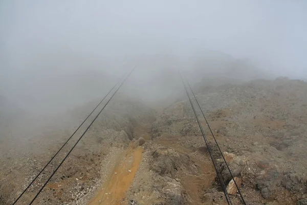 Metallkabel Der Bergbahn Takhtaly Kemer Türkei — Stockfoto