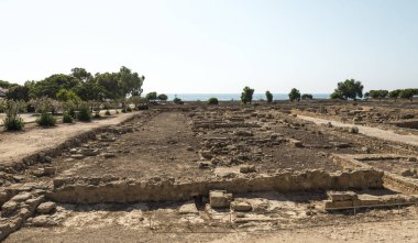 Antik Paphos arkeolojik kalıntıları, Kıbrıs için bir görünüm