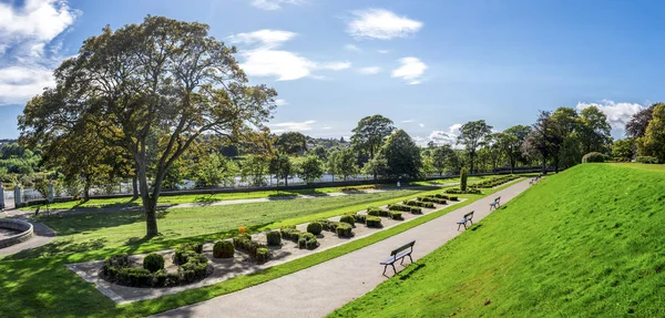 Vista Panoramica Del Vicolo Del Parco Duthie Con Fiume Dee — Foto Stock