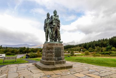 İskoçya 'nın en tanınmış anıtlarından Komando Anıtı, Ekim 2017