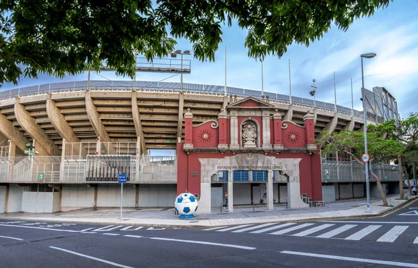 Estadio Heliodoro Rodriguez Lopez 'in stadyum girişi Santa Cruz de Tenerife, Kanarya Adaları, İspanya