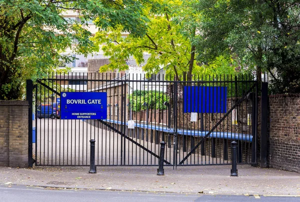 Bovril gate entrance for Chelsea football club home supporters, London, England — Stock Photo, Image