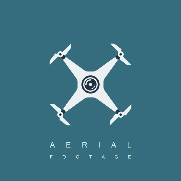 Drone logo template — Stock Vector