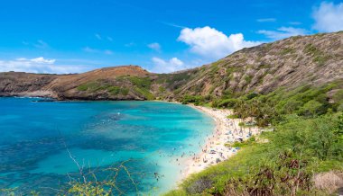 Oahu Hawaii Hanauma Bay plaj