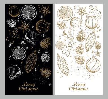 Noel Keki koleksiyonu, El çizimi illüstrasyon.