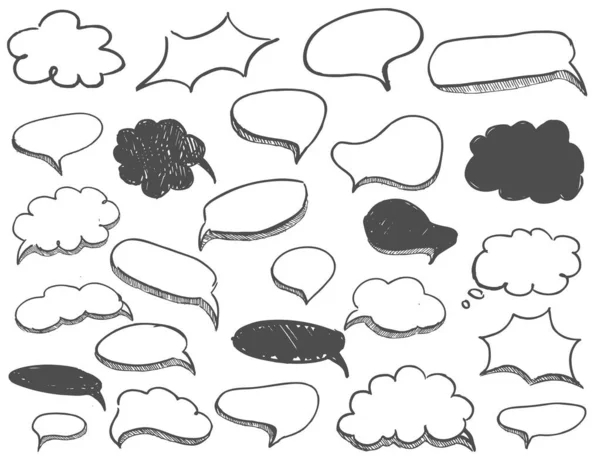 Vektör konuşma baloncukları arka plan seti