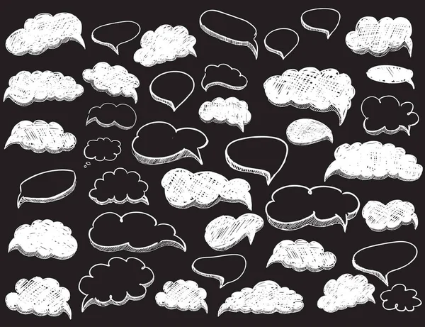 Vektör konuşma baloncukları arka plan seti