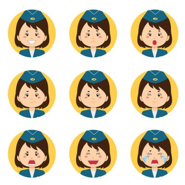 Değişik ifadeli hostes Avatar