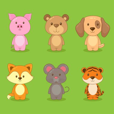 Sevimli Karakter Hayvanı Çizimi