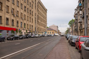 Rostov-on-Don, Rusya-18 Mayıs 2018: Stanislavskogo sokak sonra yeniden yapılanma.