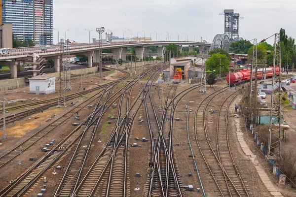 Rostov Don Rusia Mayo 2018 Vista Desde Puente Avenida Siversa —  Fotos de Stock