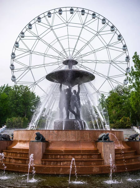 Rostov Sul Don Russia Maggio 2018 Piazza Del Teatro Con — Foto Stock