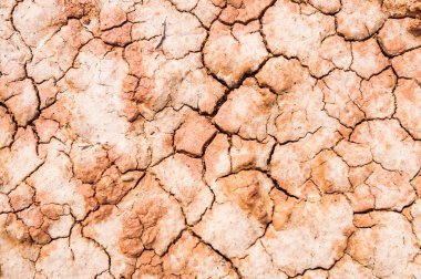 Kuru tuzlu toprak yüzeyinin arka plan doku için.
