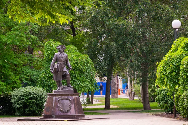 Statue Von Peter Dem Großen Rostow Don — Stockfoto