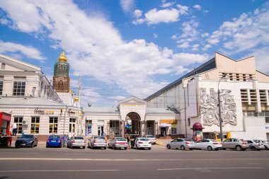 Rostov on Don, Rusya Federasyonu - 28 Haziran 2018: FIFA Dünya Kupası 2018 ev sahibi şehir Rostov-on-Don yer, Rostov-on-Don, giriş central city piyasa şehir manzaraları.