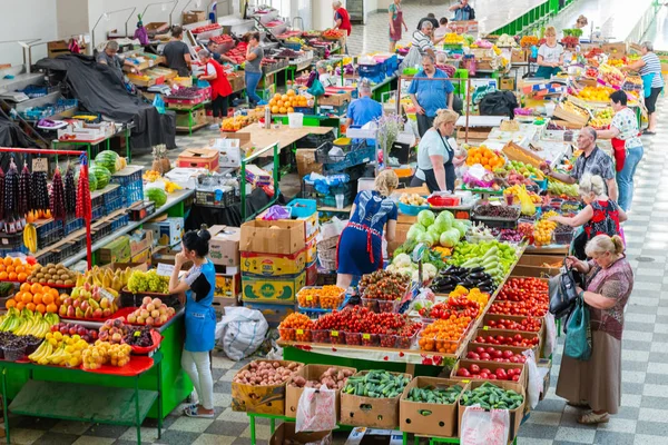 Rostov on Don, Rusya Federasyonu - 28 Haziran 2018: FIFA Dünya Kupası 2018 ev sahibi şehir Rostov-on-Don yer, Rostov-on-Don, şehir merkezi pazar şehir manzaraları